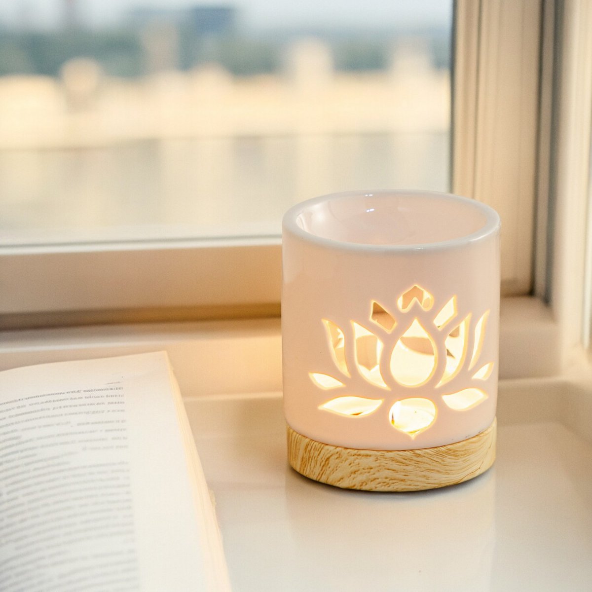 Céramy Perfume Burner – Water Lily - Aromatherapy Defuser - Luvvy