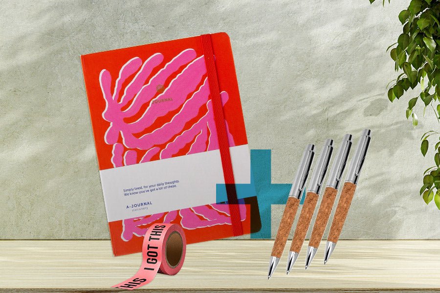 Desk Zen Kit — Journal + Pen Set + Free Washi - Bundle - Luvvy