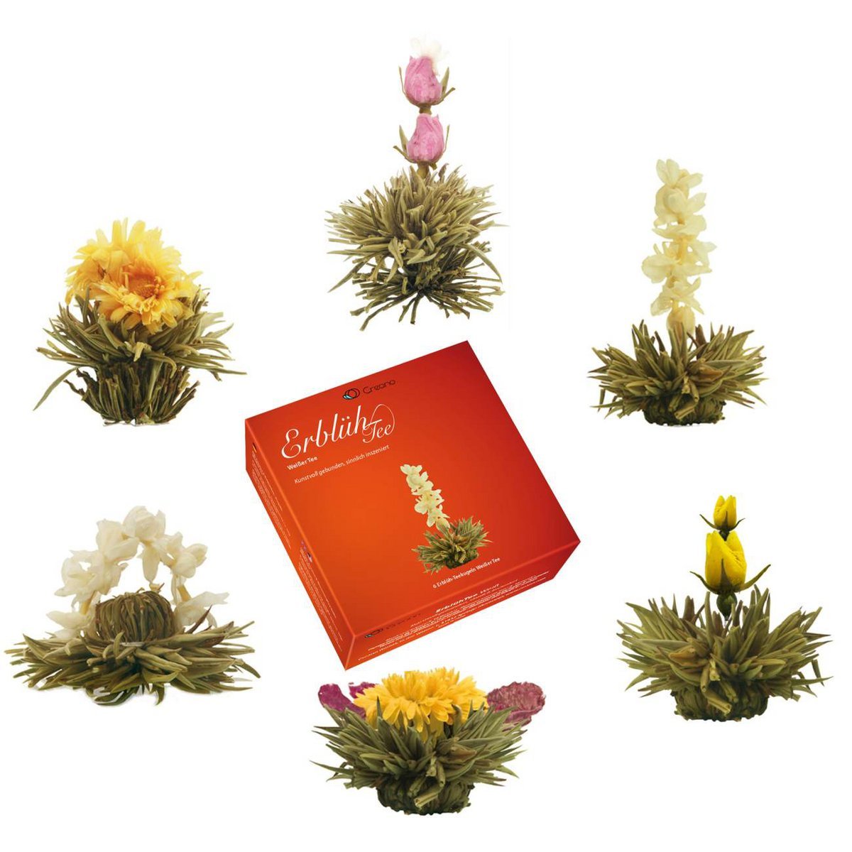 Flowers Blooming White Erbluh Tea - Blooming tea - Luvvy