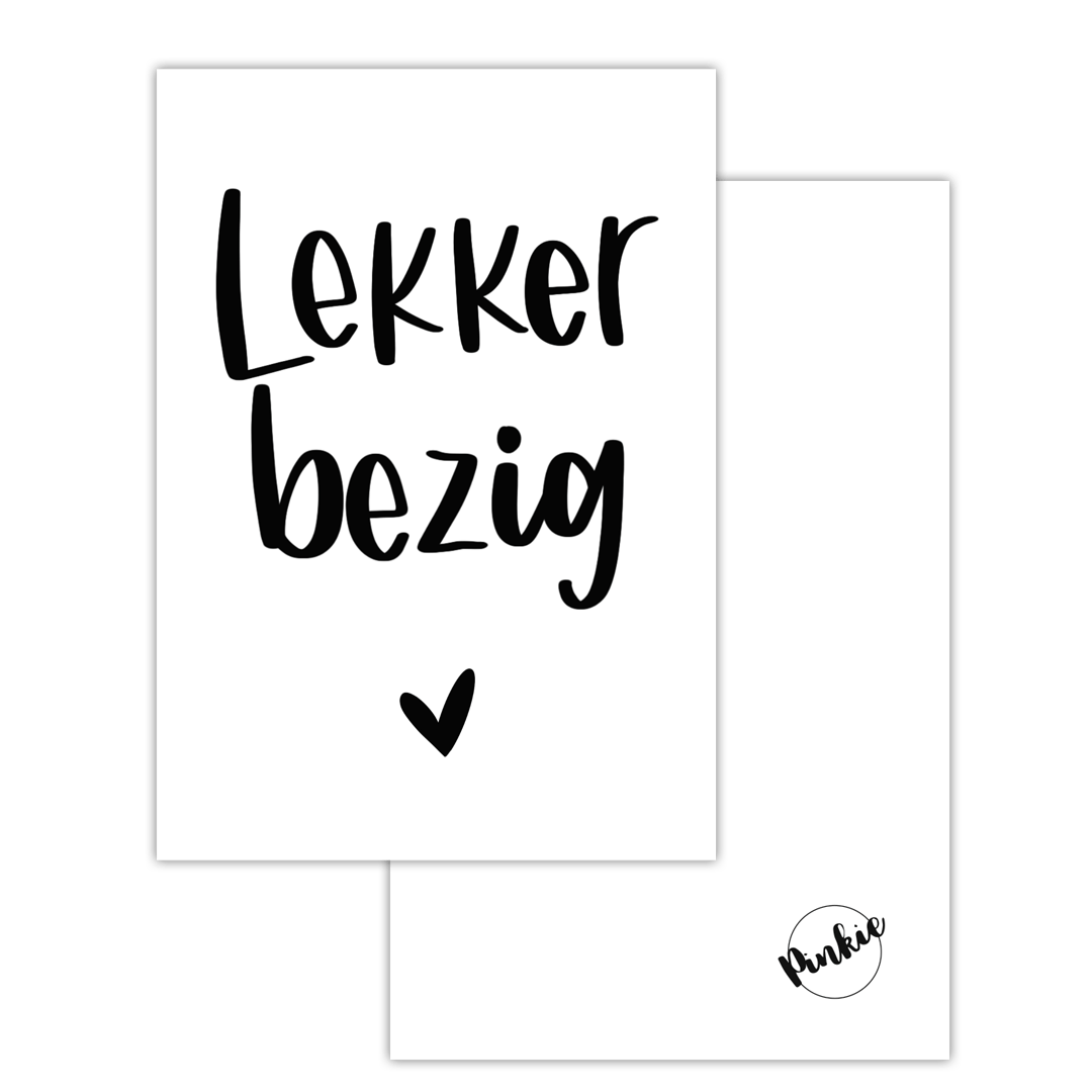 Mini Card - Lekker bezig - Card - Luvvy