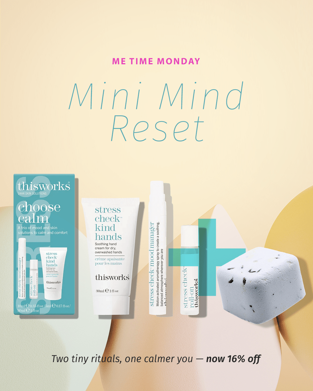 Mini Mind Reset: Calm Set + Deep Sleep Shower Steamer ( - 16%) - Bundle - Luvvy