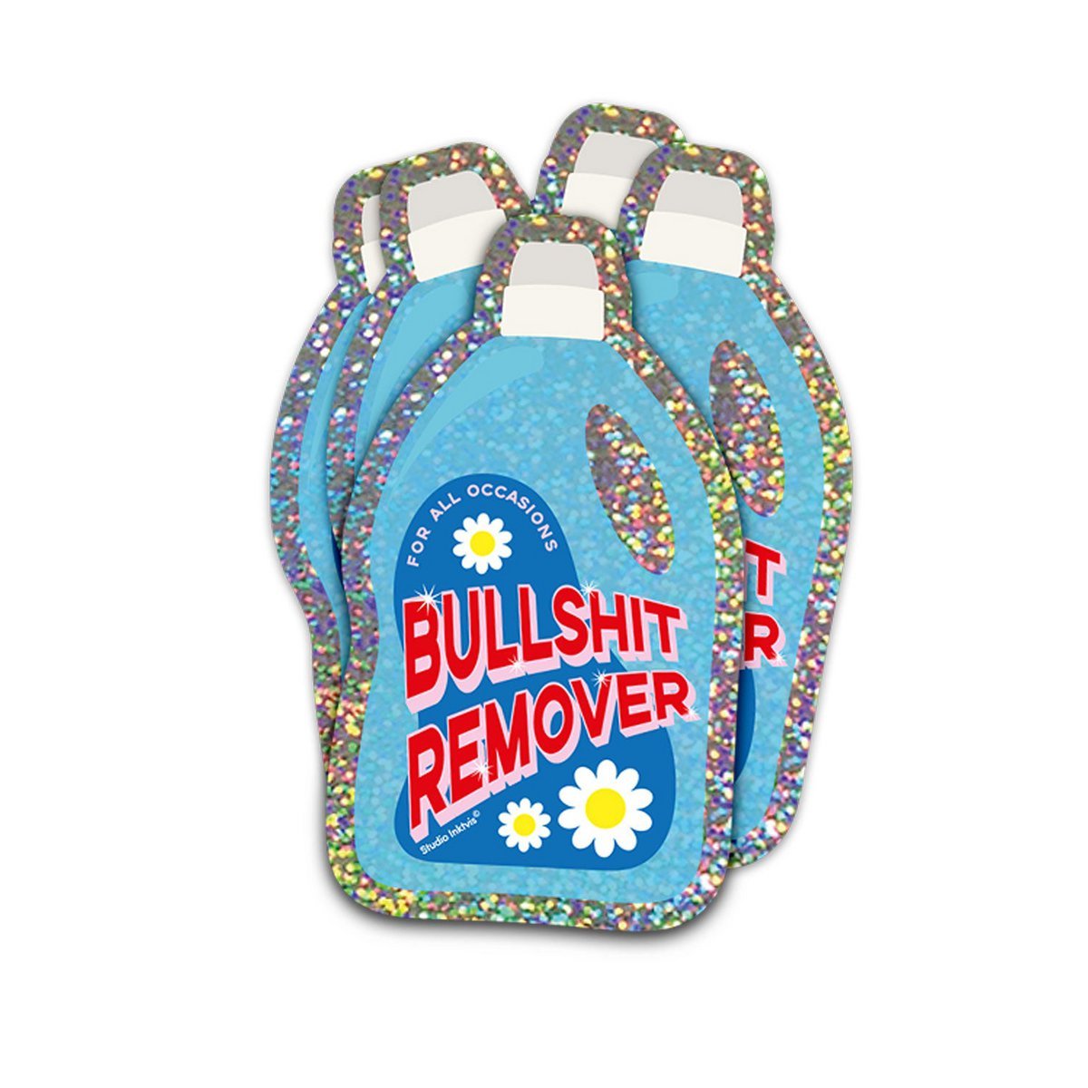 Bulshit Remover Sticker Glitter Sticker Bullshit Remover - Sparkle & Speak Truth - Luvvy