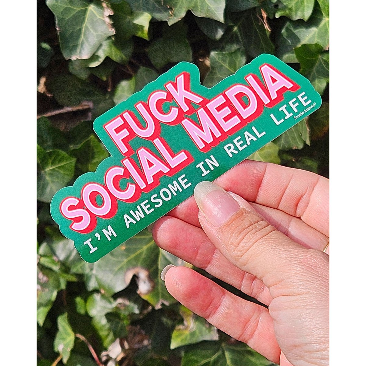 Sticker F*** Social Media - Stickers - Luvvy