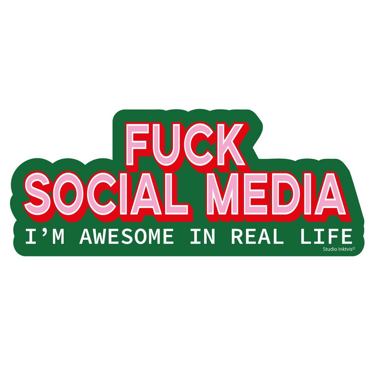 Sticker F*** Social Media - Stickers - Luvvy