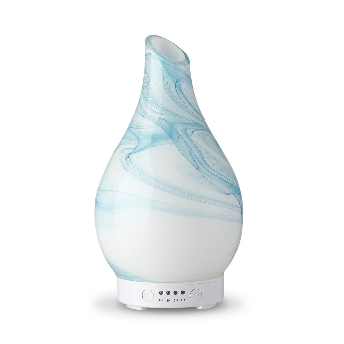 Ultrasonic Diffuser – Yangtze with Hand - Painted Glass - Aromatherapy Defuser - Luvvy
